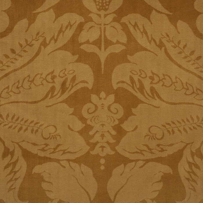 Schumacher Cordwain Velvet Gold Fabric Sample 73953