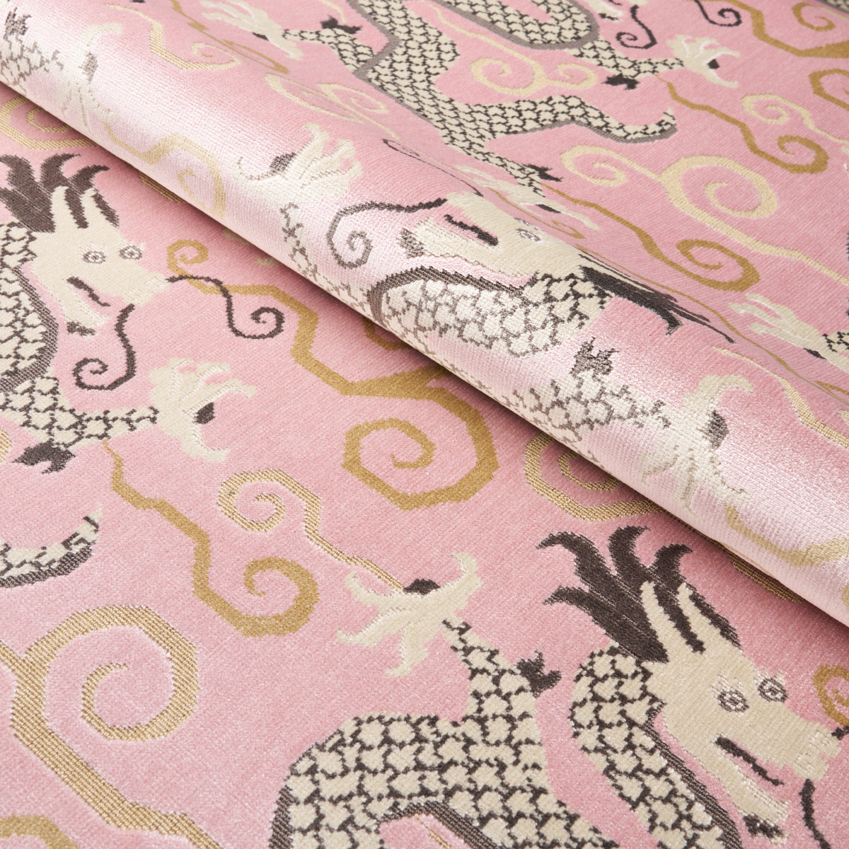 Schumacher Bixi Velvet Rose Quartz Fabric 73978