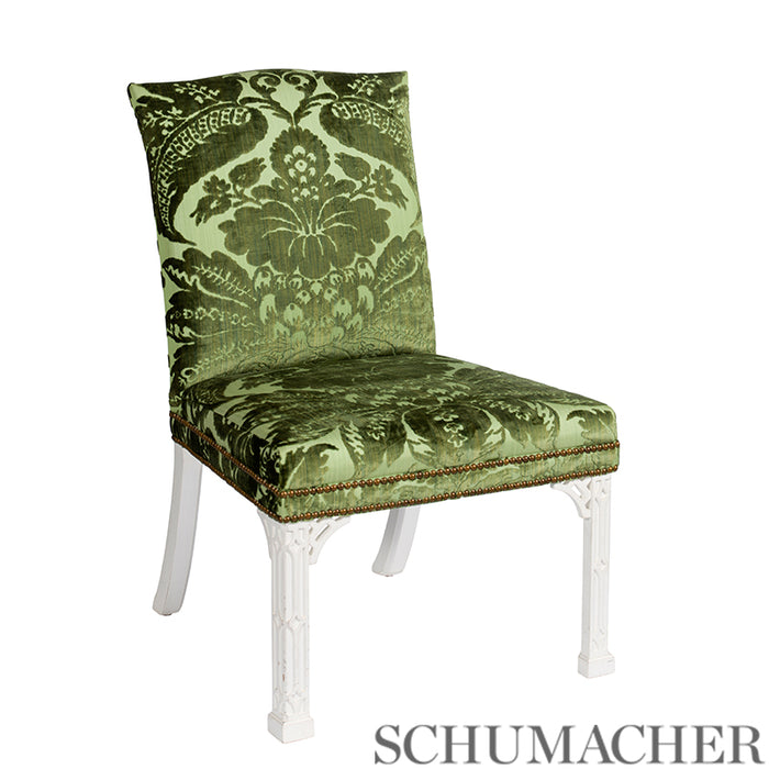 Schumacher Pavia Silk Velvet Olivine Fabric 73980