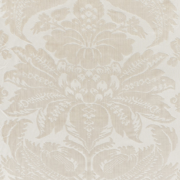 Schumacher Pavia Silk Velvet Platinum Fabric 73981