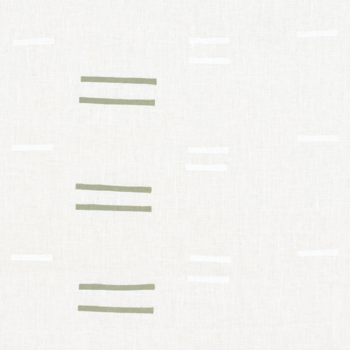 Schumacher Oaxaca Grass On White Fabric Sample 74003