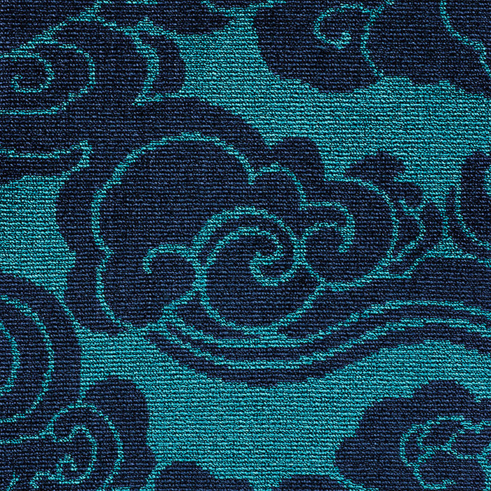 Schumacher Sozan Velvet Peacock Fabric Sample 74061