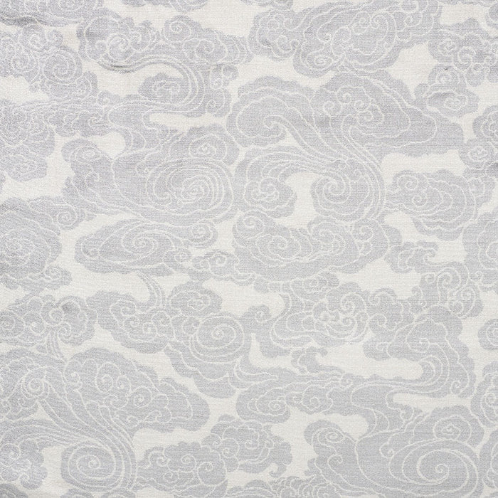 Schumacher Sozan Velvet Platinum Fabric 74062