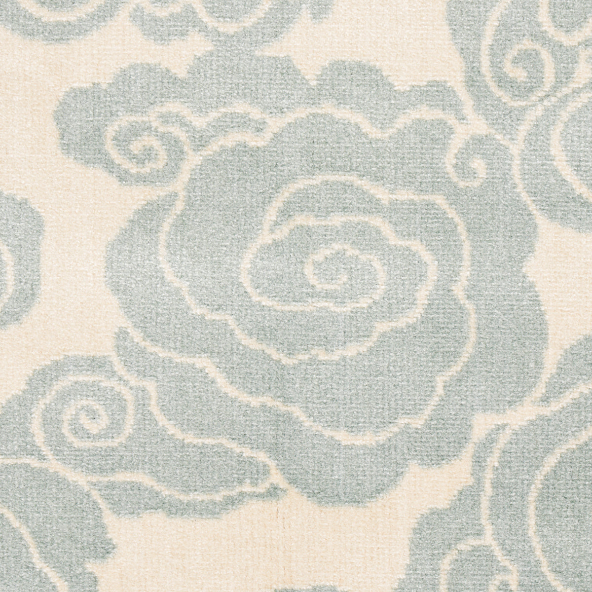 Schumacher Sozan Velvet Mist Fabric Sample 74063