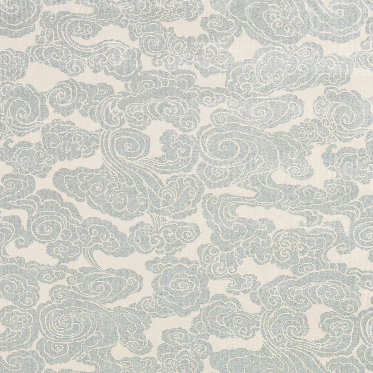 Schumacher Sozan Velvet Mist Fabric 74063