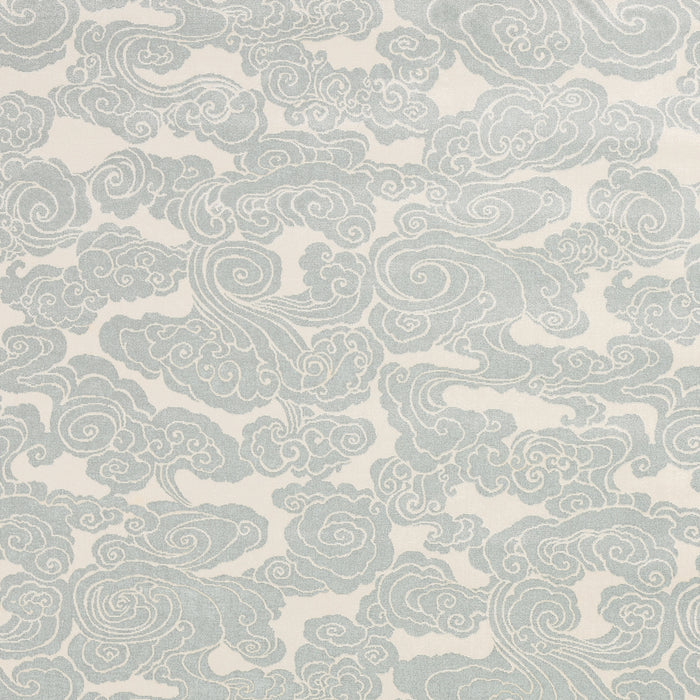 Schumacher Sozan Velvet Mist Fabric 74063