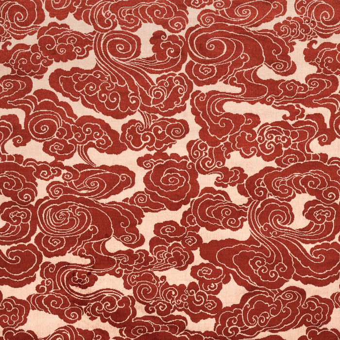 Schumacher Sozan Velvet Cinnabar Fabric Sample 74064