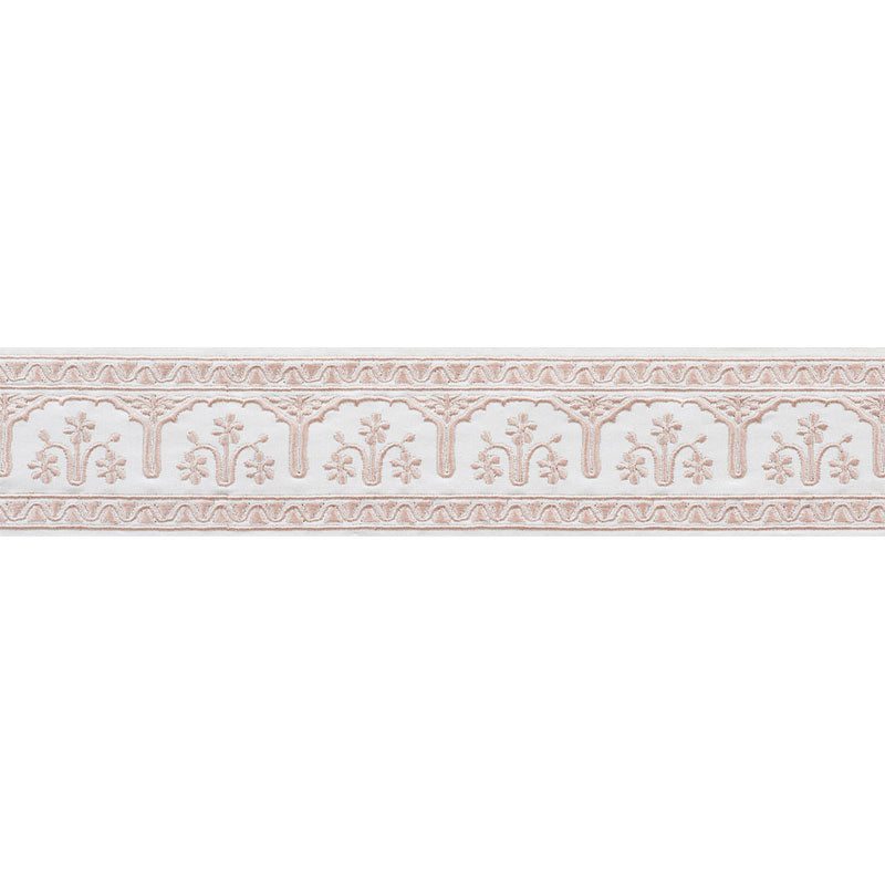 Schumacher Nikola Tape Blush Trim 74191