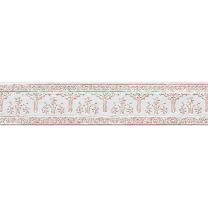 Schumacher Nikola Tape Blush Trim Sample 74191