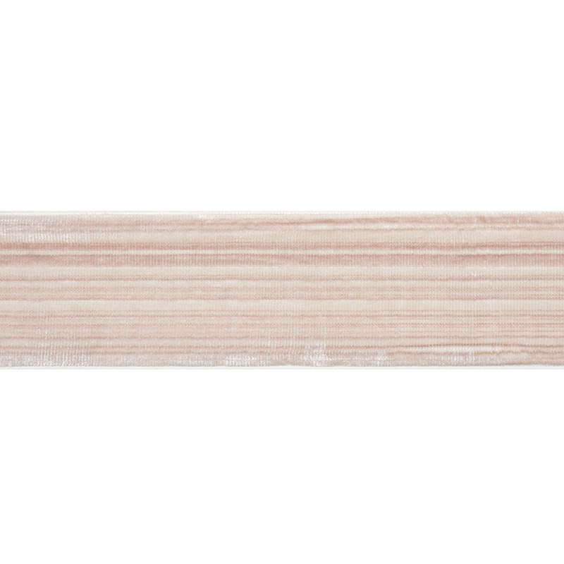 Schumacher Gaspard Velvet Tape Wide Blush Trim 74240