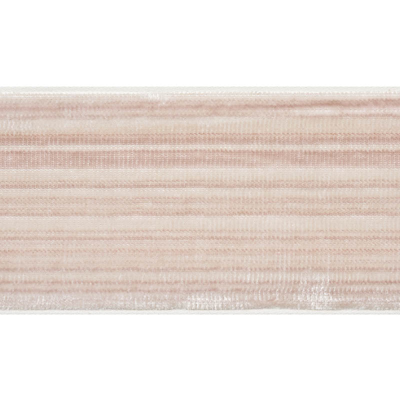 Schumacher Gaspard Velvet Tape Wide Blush Trim 74240