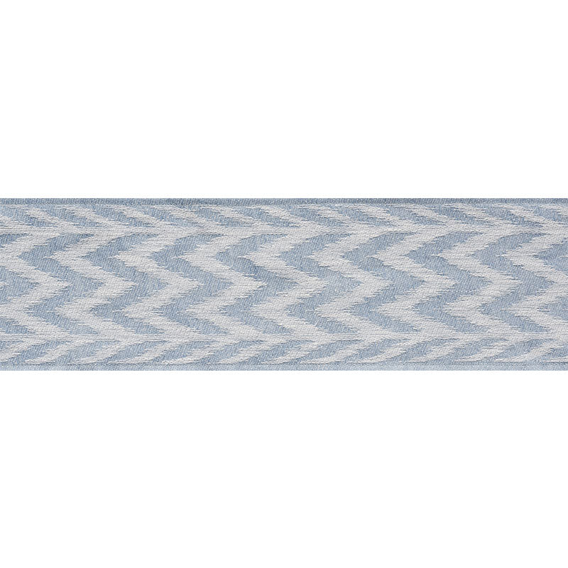 Schumacher Chevron Woven Tape Sky Trim 74252