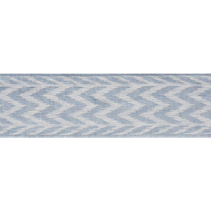 Schumacher Chevron Woven Tape Sky Trim 74252