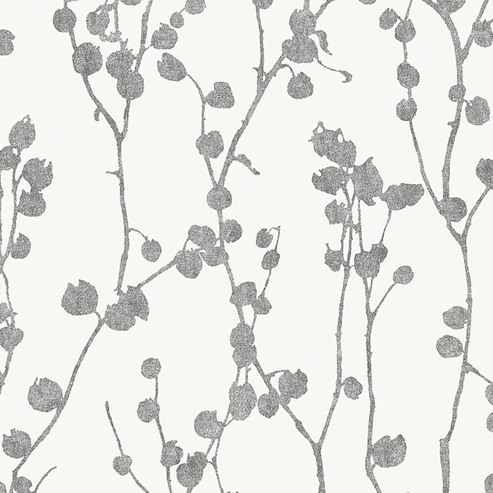 Schumacher Disa Charcoal Wallpaper 7425