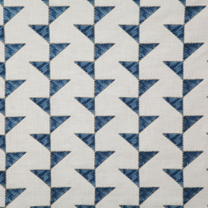 Pindler Geometric Lapis Fabric 7429