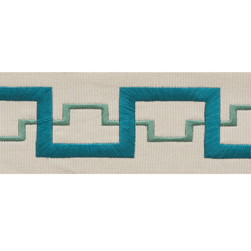 Schumacher Turret Tape Peacock Trim 74351