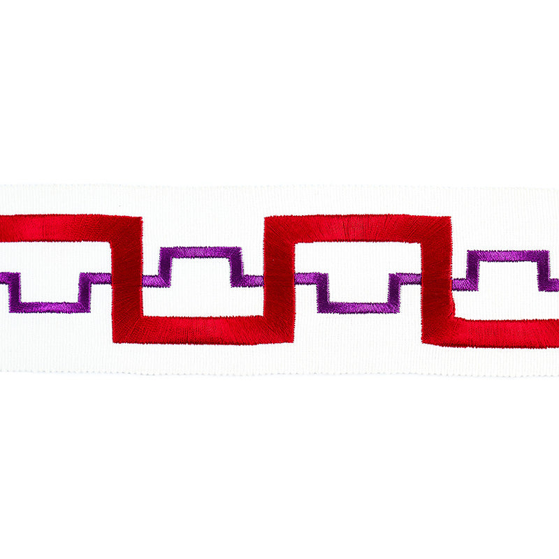 Schumacher Turret Tape Garnet Trim 74353