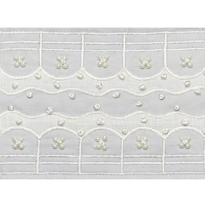 Schumacher Perla Tape Dove Trim Sample 74382