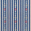 Schumacher Rhodes Stripe Navy Fabric Sample 74460