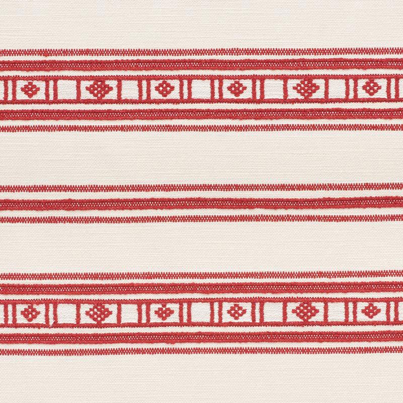 Schumacher Buena Vista Red Fabric 74480