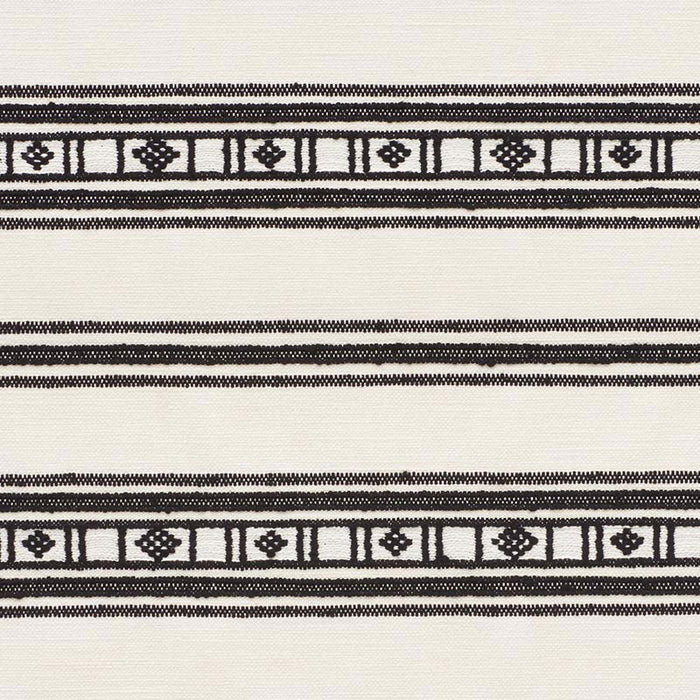 Schumacher Buena Vista Black Fabric Sample 74481