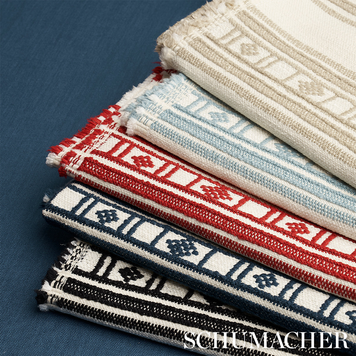 Schumacher Buena Vista Sky Fabric Sample 74482