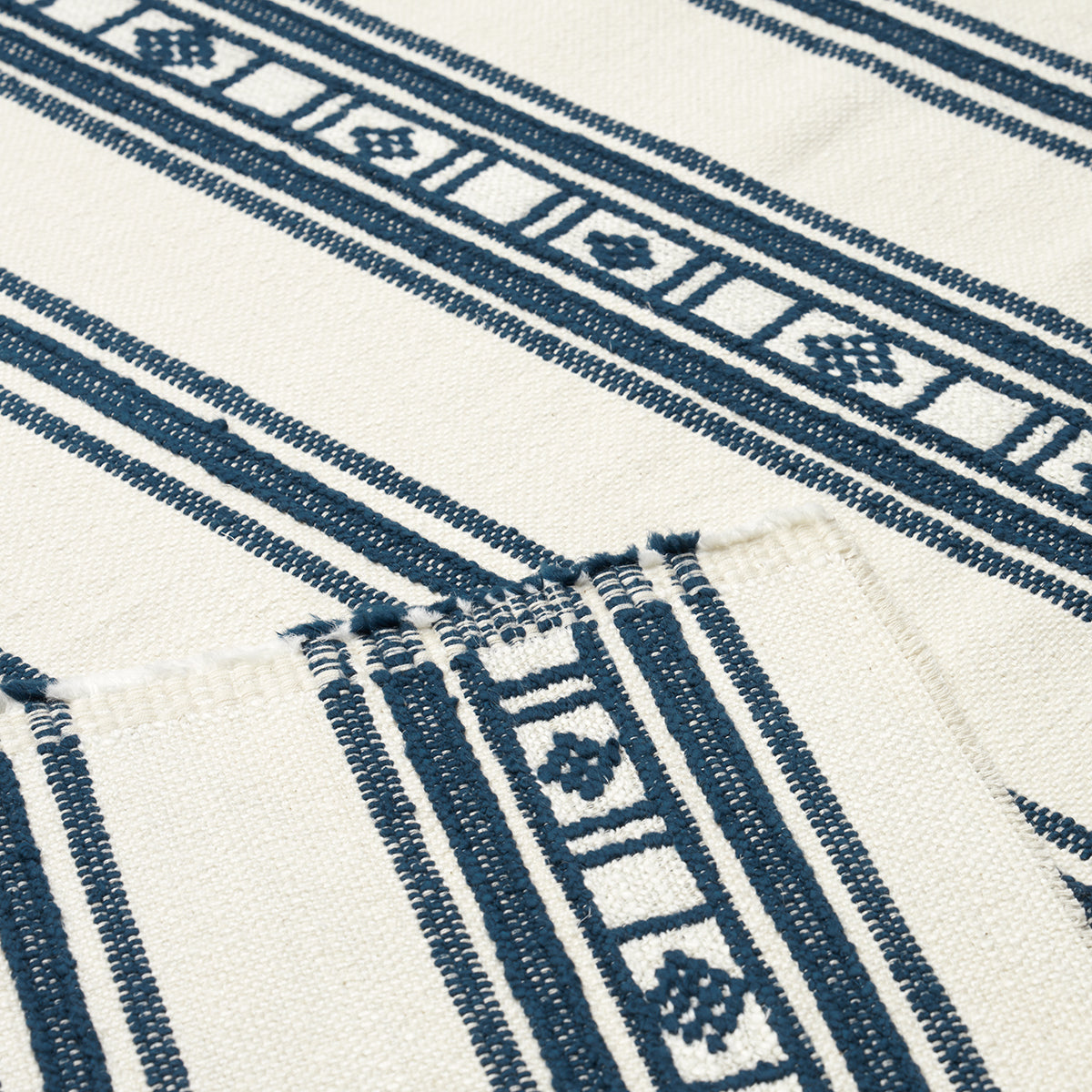 Schumacher Buena Vista Indigo Fabric 74483