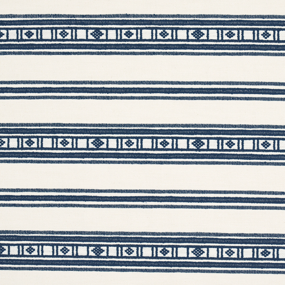 Schumacher Buena Vista Indigo Fabric 74483