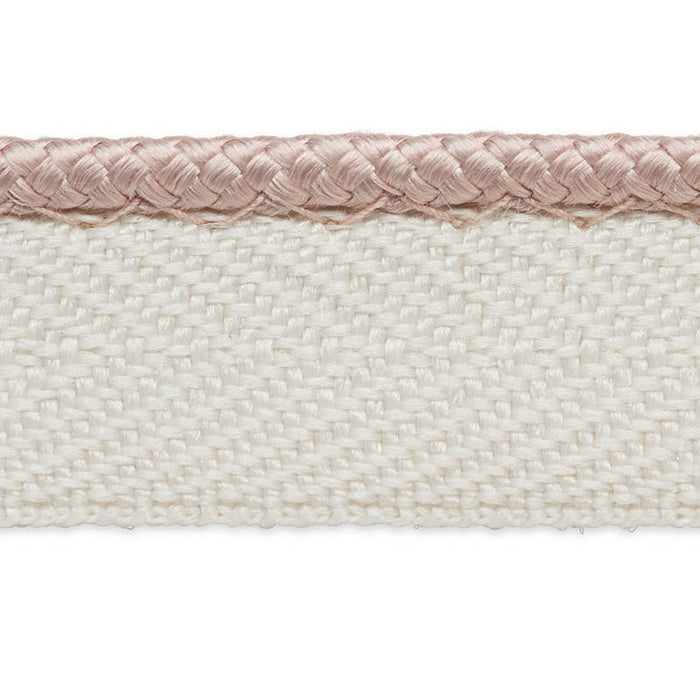 Schumacher Gustave Silk Lip Cord Narrow Blush Trim 74536