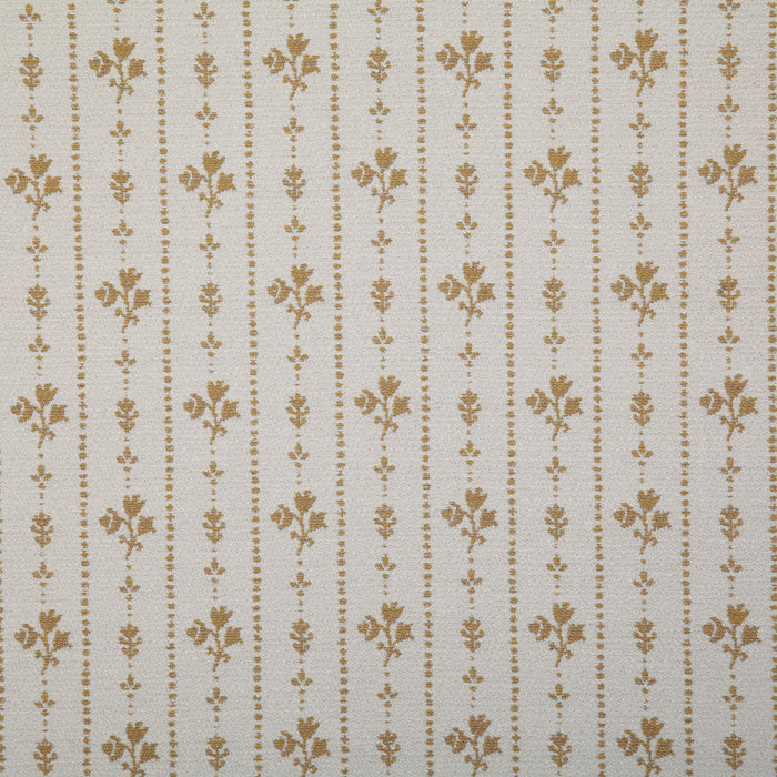 Pindler Floral Stripe Gold Fabric 7457