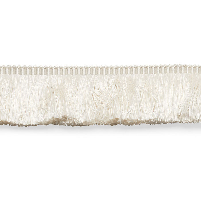 Schumacher Francois Silk Brush Fringe Ivory Trim 74580