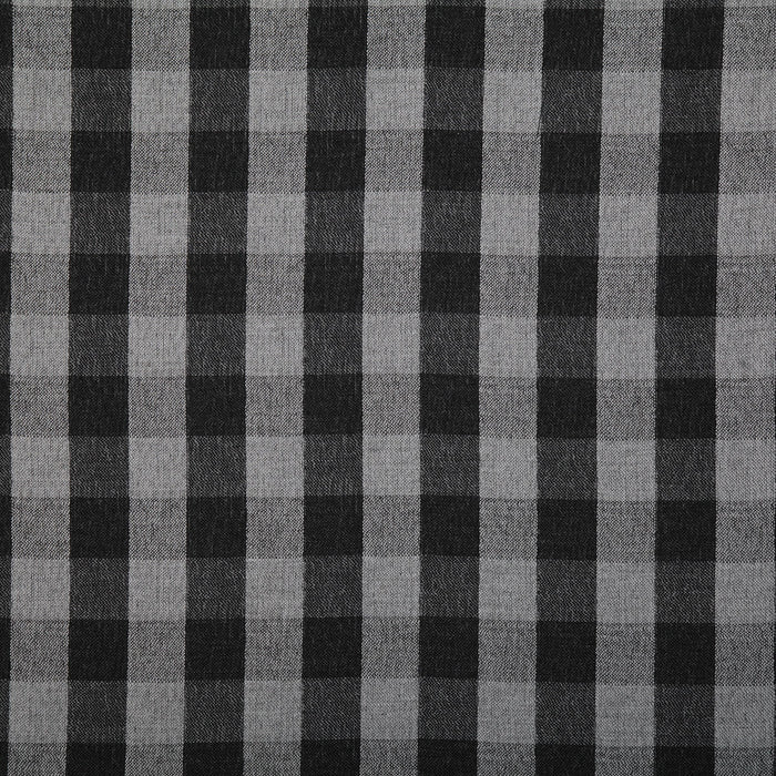 Pindler Gingham Charcoal Fabric 7458