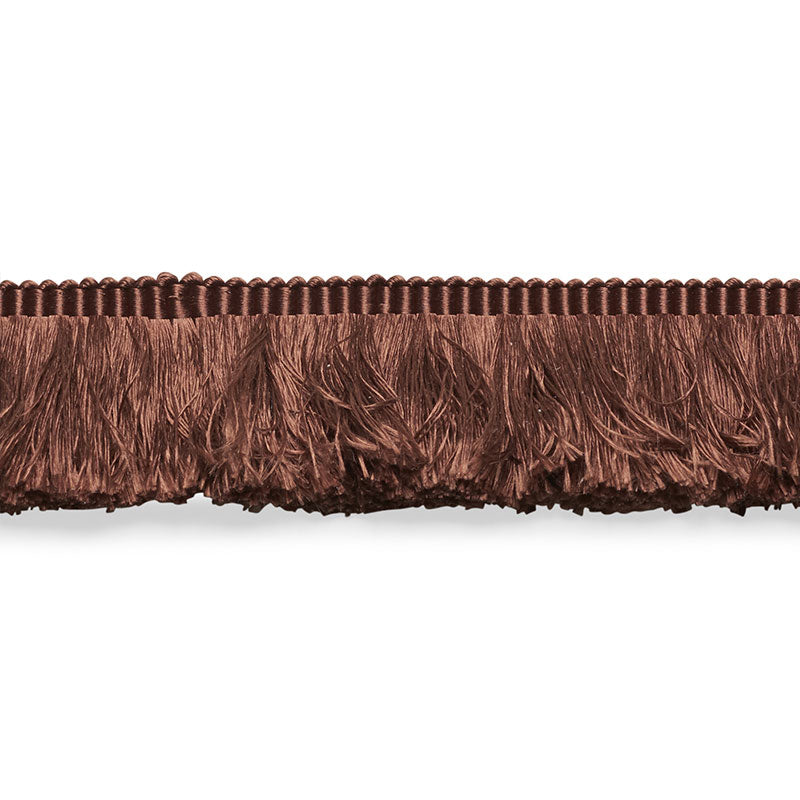 Schumacher Francois Silk Brush Fringe Brown Trim 74590