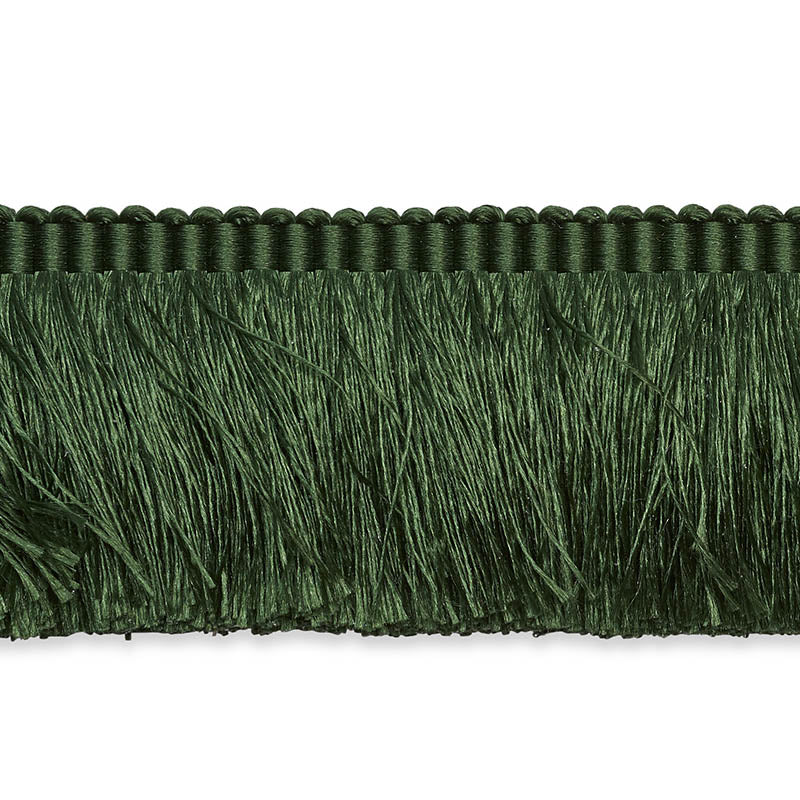 Schumacher Francois Silk Brush Fringe Emerald Trim 74594