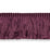 Schumacher Francois Silk Brush Fringe Eggplant Trim Sample 74595