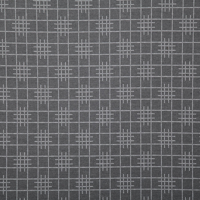 Pindler Gridlock Charcoal Fabric 7459