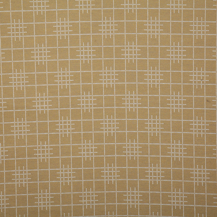 Pindler Gridlock Gold Fabric 7459