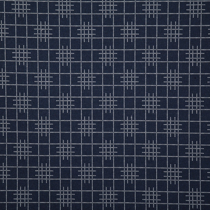 Pindler Gridlock Indigo Fabric 7459