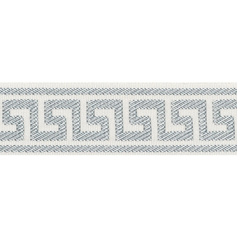 Schumacher Etienne Silk Greek Key Narrow Cloud Trim 74681