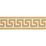 Schumacher Etienne Silk Greek Key Narrow Gold Trim Sample 74683