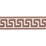 Schumacher Etienne Silk Greek Key Narrow Brown Trim Sample 74684