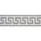 Schumacher Etienne Silk Greek Key Narrow Grey Trim Sample 74688