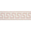 Schumacher Etienne Silk Greek Key Narrow Blush Trim Sample 74689