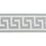 Schumacher Etienne Silk Greek Key Wide Cloud Trim Sample 74701