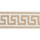 Schumacher Etienne Silk Greek Key Wide Sand Trim Sample 74702