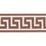 Schumacher Etienne Silk Greek Key Wide Brown Trim Sample 74704