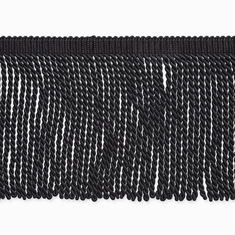 Schumacher Olivier Silk Bullion Black Trim Sample 74743