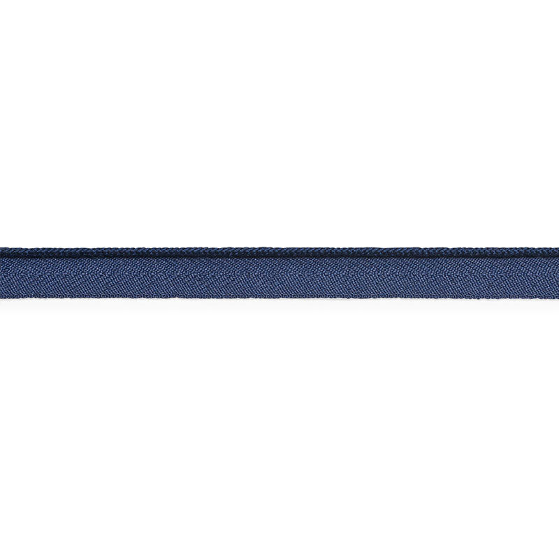 Schumacher Cedric Cotton Lip Cord Narrow Navy Trim 74764