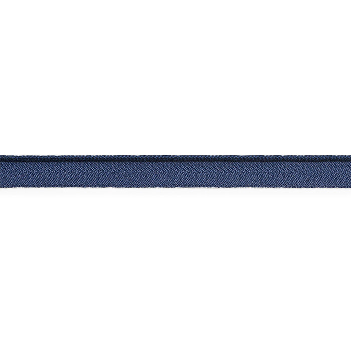 Schumacher Cedric Cotton Lip Cord Narrow Navy Trim 74764