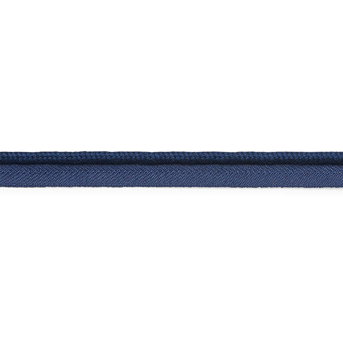 Schumacher Cedric Cotton Lip Cord Medium Navy Trim Sample 74784